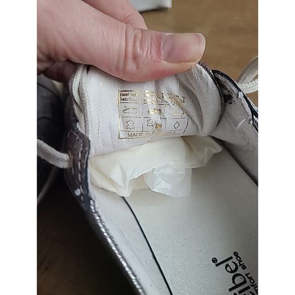 Josef‎ Seibel Womens Caspian Leather Sneakers Shoes Platinum Metallic EU 36 NEW - Picture 5 of 9